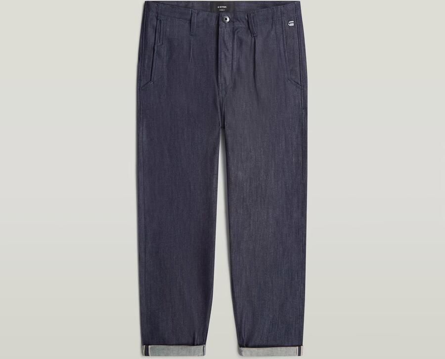 G-Star RAW The Ignaz- Correct Pleated Chino Relaxed Donkerblauw Heren - Foto 4