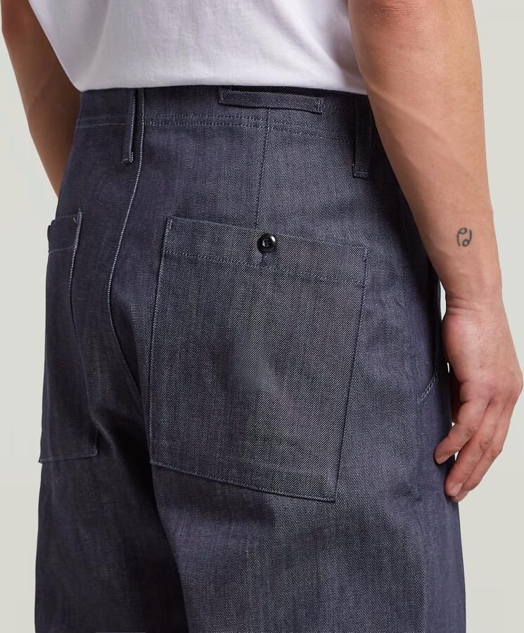 G-Star RAW The Ignaz- Correct Pleated Chino Relaxed Donkerblauw Heren - Foto 3