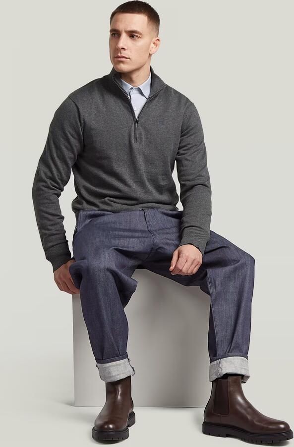 G-Star RAW The Ignaz- Correct Pleated Chino Relaxed Donkerblauw Heren - Foto 5