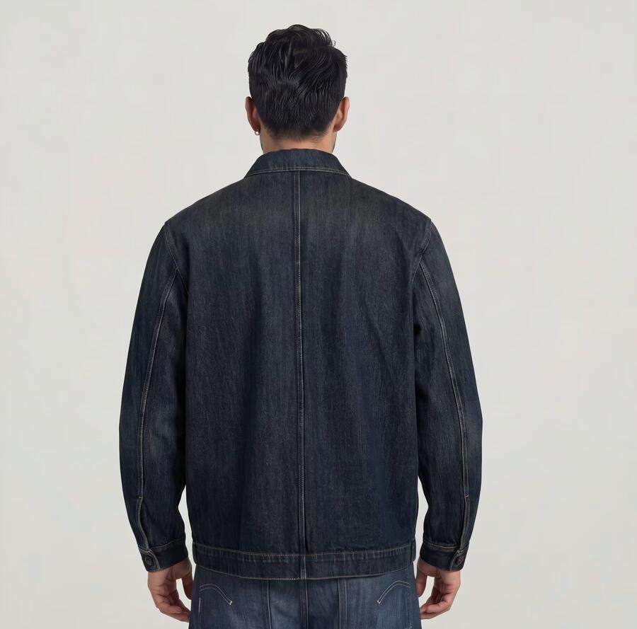 G-Star RAW Correct Regular Overshirt Donkerblauw Heren - Foto 4