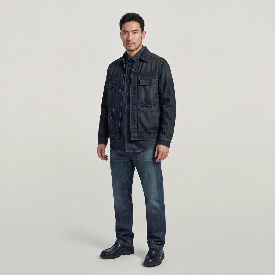 G-Star RAW Correct Regular Overshirt Donkerblauw Heren - Foto 2