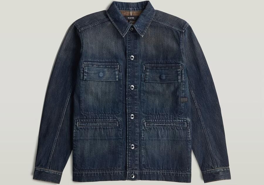 G-Star RAW Correct Regular Overshirt Donkerblauw Heren - Foto 6