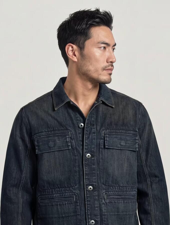 G-Star RAW Correct Regular Overshirt Donkerblauw Heren - Foto 5