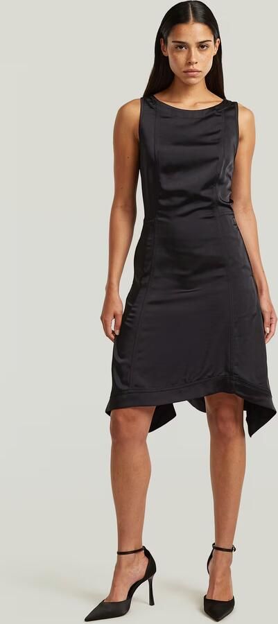 G-Star RAW Corset Flare Jurk Zwart Dames