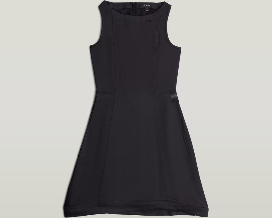 G-Star RAW Corset Flare Jurk Zwart Dames - Foto 3