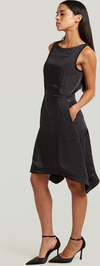 G-Star RAW Corset Flare Jurk Zwart Dames - Foto 5