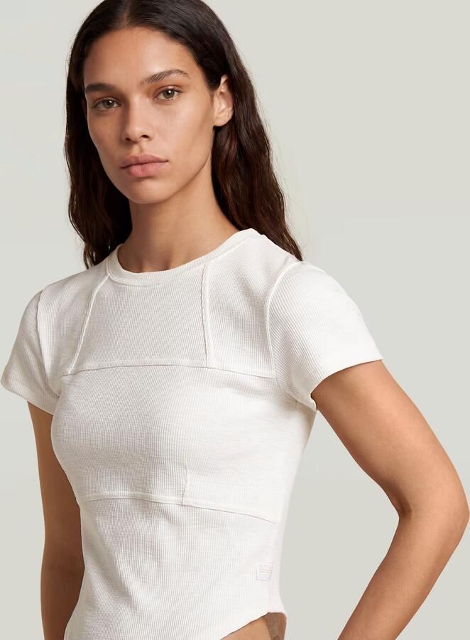 G-Star RAW Corset Slim T-Shirt Wit Dames - Foto 3