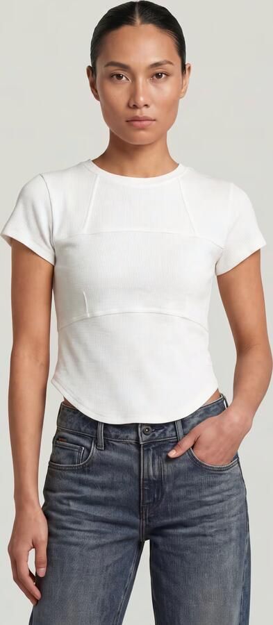G-Star RAW Corset Slim T-Shirt Wit Dames - Foto 5