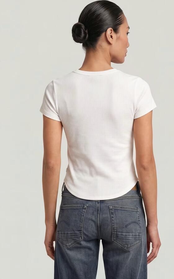 G-Star RAW Corset Slim T-Shirt Wit Dames - Foto 4