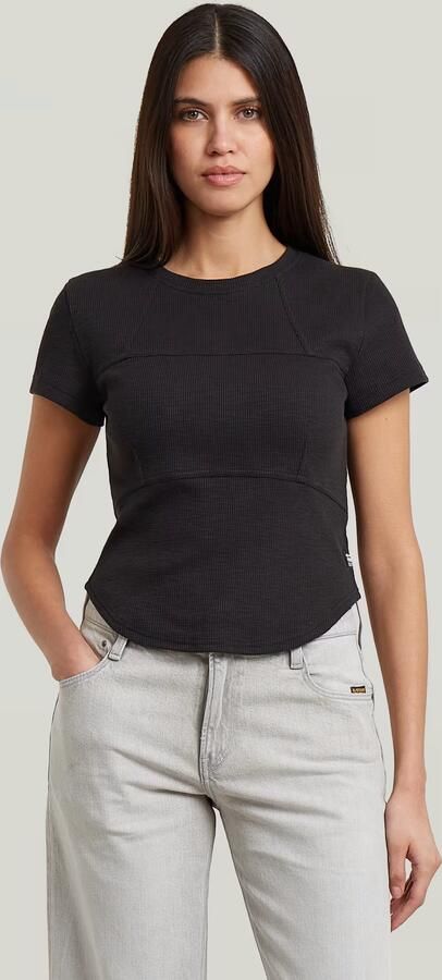 G-Star RAW Corset Slim T-Shirt Zwart Dames