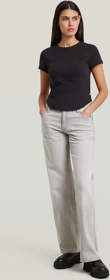 G-Star RAW Corset Slim T-Shirt Zwart Dames - Foto 6