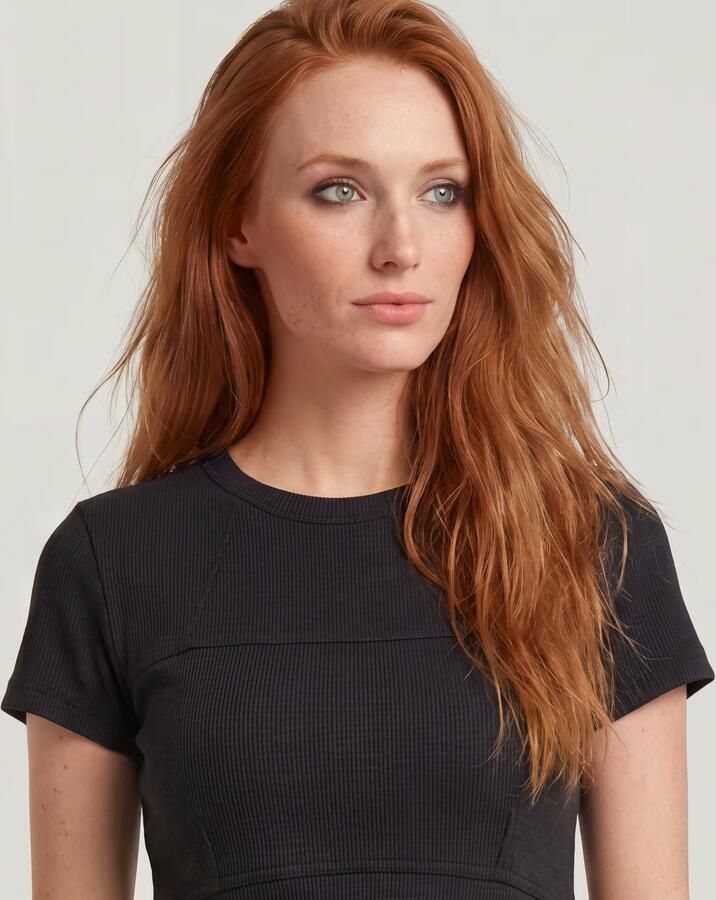 G-Star RAW Corset Slim T-Shirt Zwart Dames - Foto 3