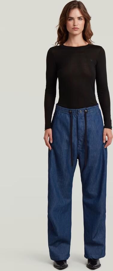 G-Star RAW Cosy Natural Broek Donkerblauw Dames - Foto 4