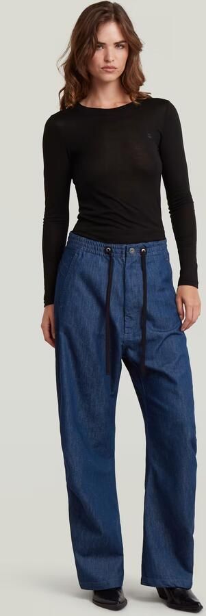 G-Star RAW Cosy Natural Broek Donkerblauw Dames - Foto 5