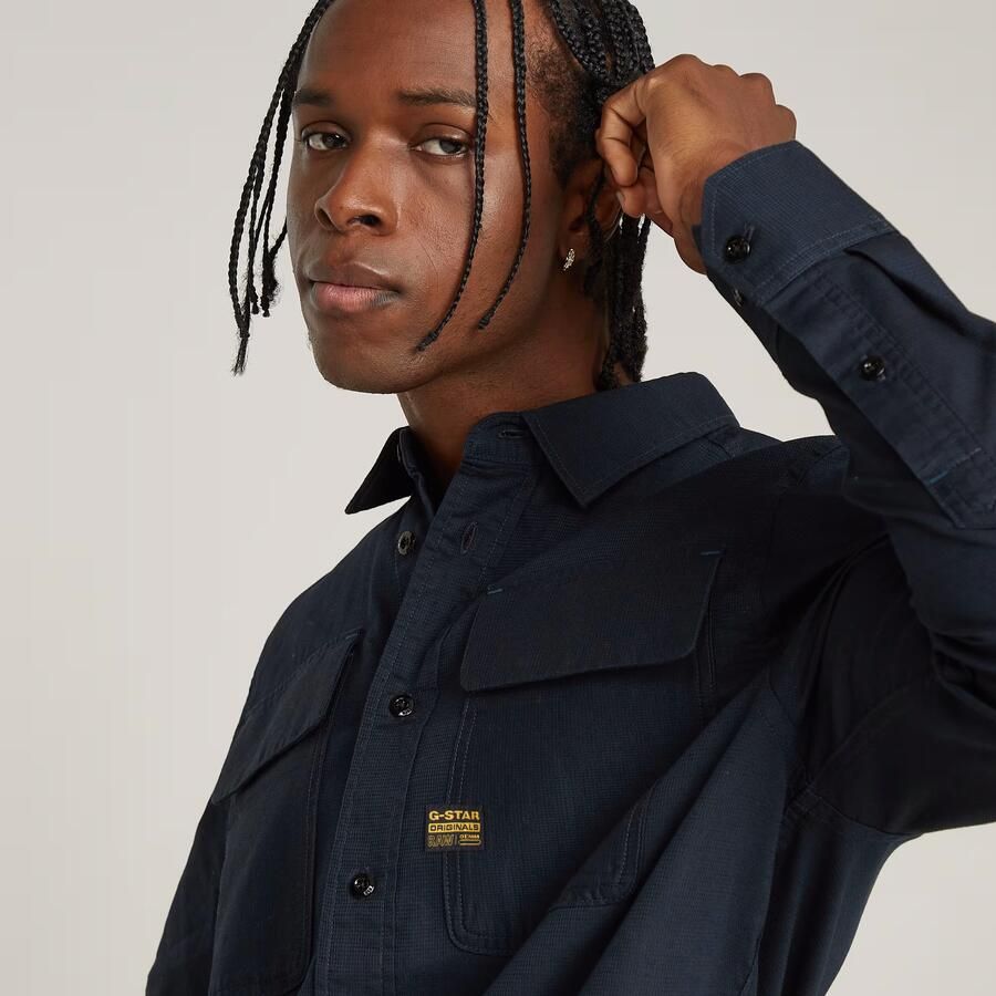 G-Star RAW CPO Regular Shirt Donkerblauw Heren - Foto 4