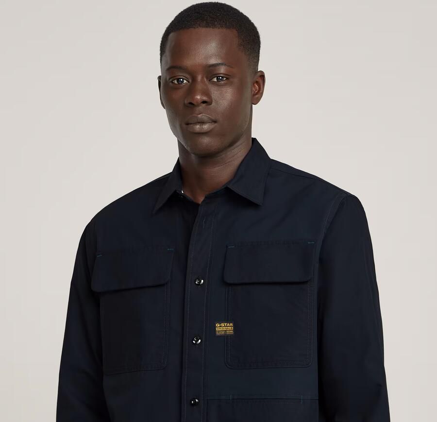 G-Star RAW CPO Utility Regular Shirt Donkerblauw Heren - Foto 5