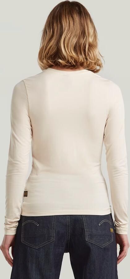 G-Star RAW Crew Slim T-Shirt Wit Dames - Foto 7
