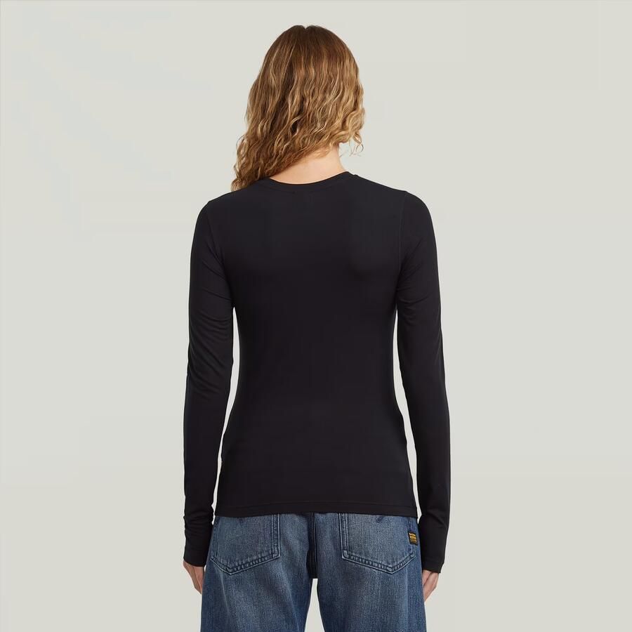 G-Star RAW Crew Slim T-Shirt Zwart Dames - Foto 2