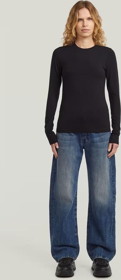 G-Star RAW Crew Slim T-Shirt Zwart Dames - Foto 7