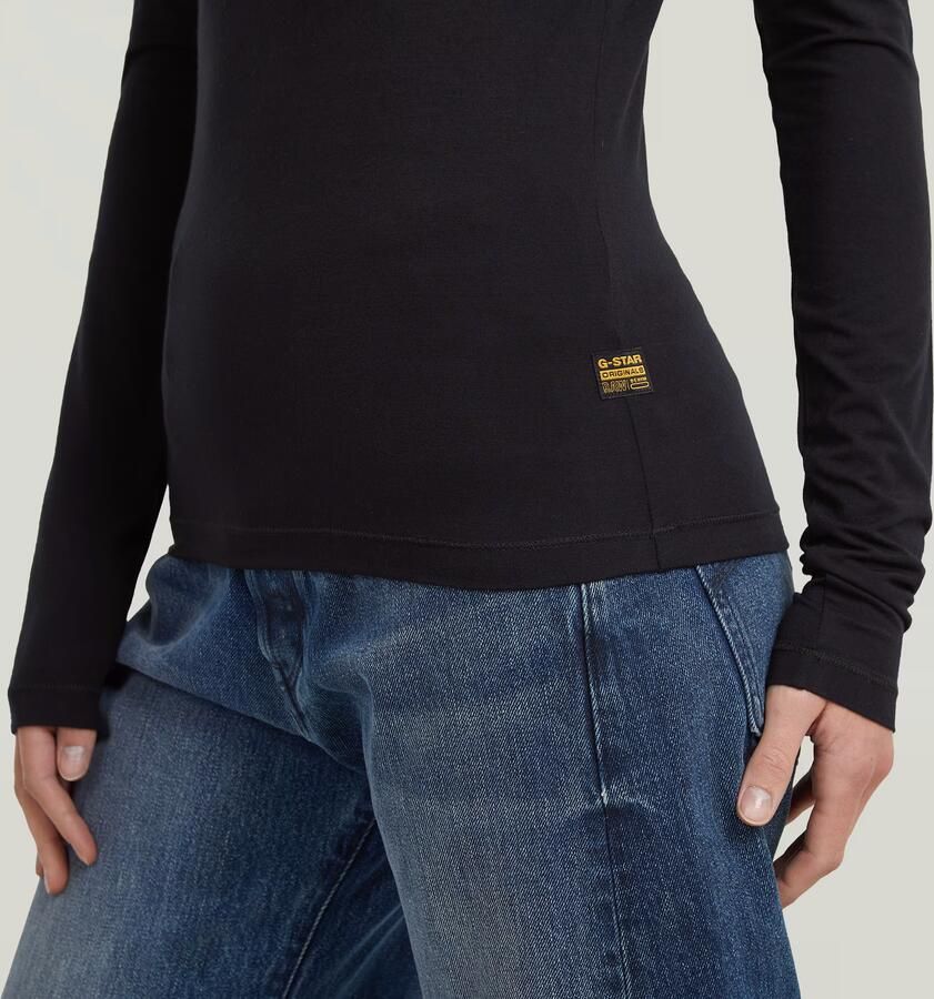 G-Star RAW Crew Slim T-Shirt Zwart Dames - Foto 4