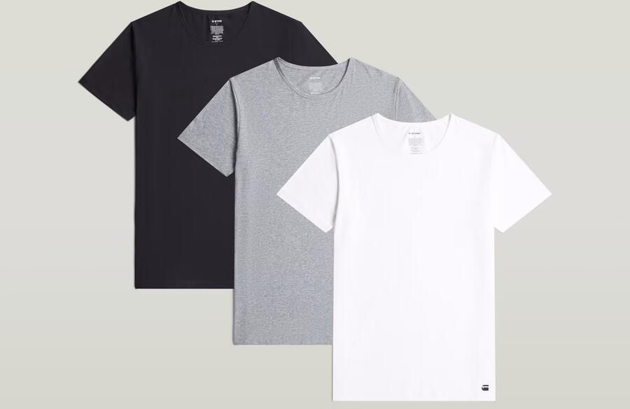 G-Star RAW T-shirt COVE T-SHIRTS 3 PACK CREW Regular fit in ronde halsvorm (set 3-delig) - Foto 5