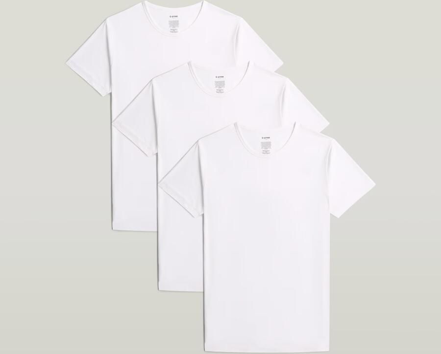 G-Star RAW T-shirt COVE T-SHIRTS 3 PACK CREW Regular fit in ronde halsvorm (set 3-delig) - Foto 2