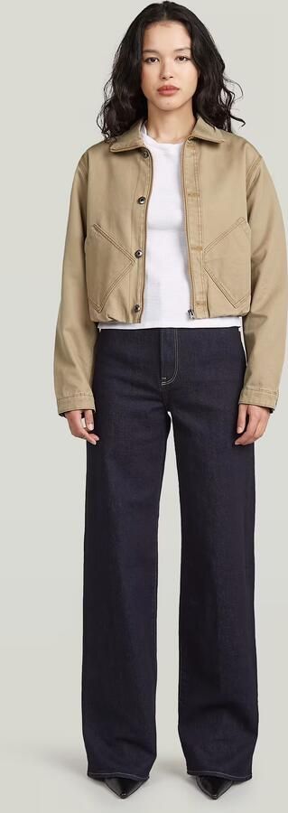 G-Star RAW Cropped Barn Jack Beige Dames - Foto 7