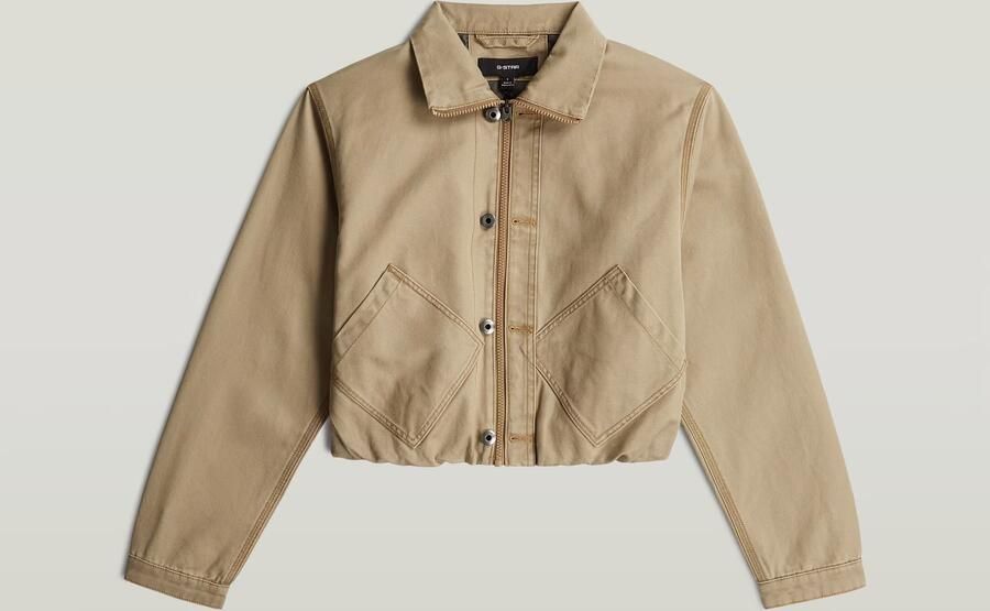 G-Star RAW Cropped Barn Jack Beige Dames - Foto 6