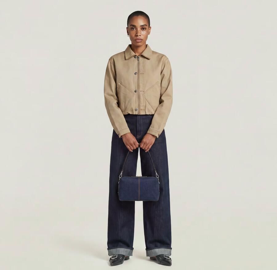 G-Star RAW Cropped Barn Jack Beige Dames - Foto 3