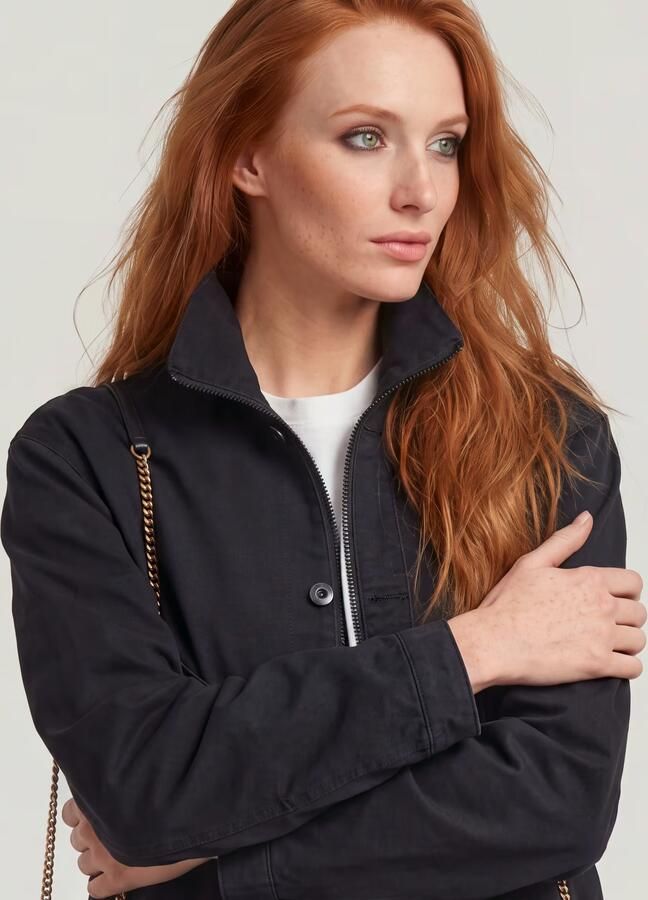G-Star RAW Cropped Barn Jack Zwart Dames - Foto 4