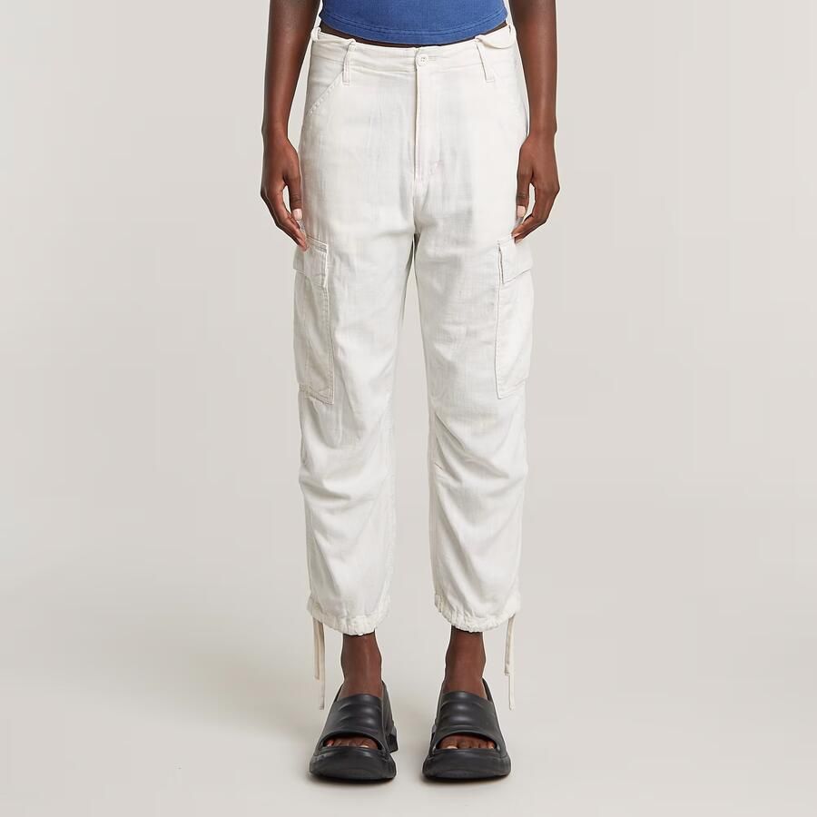 G-Star RAW Cropped Cargo Broek Wit Dames - Foto 7