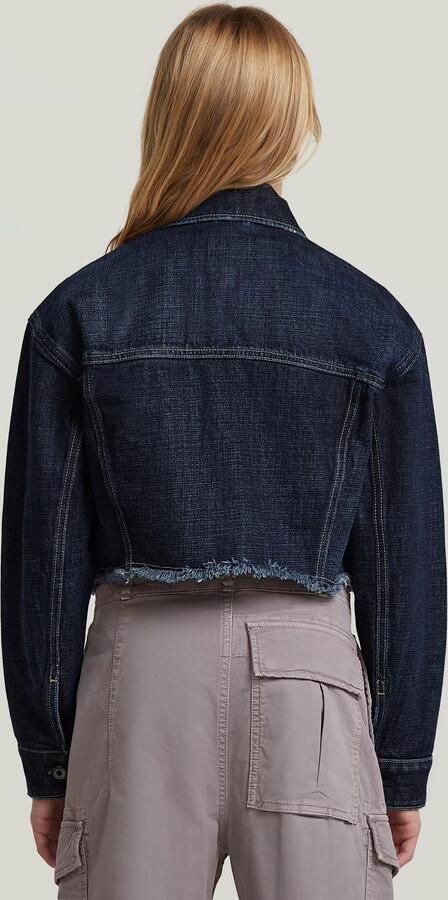 G-Star RAW Cropped Denim Jack voor meisjes Donkerblauw meisjes - Foto 5