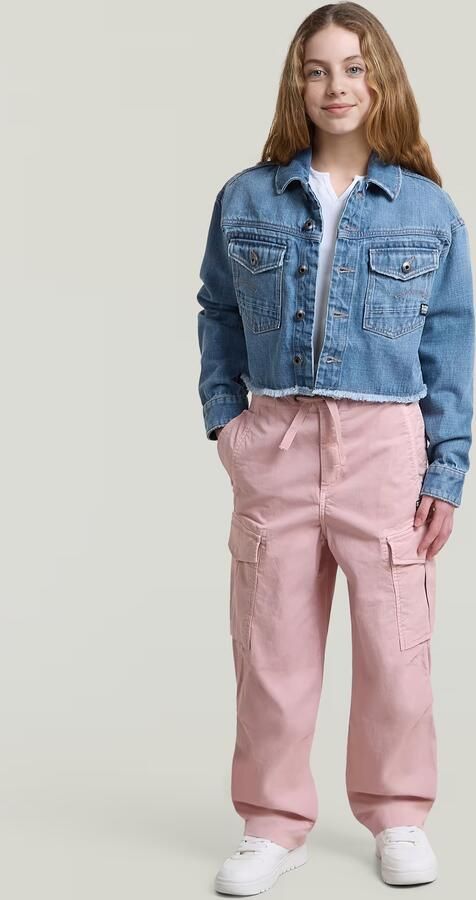 G-Star RAW Cropped Denim Jack voor meisjes Lichtblauw meisjes - Foto 4
