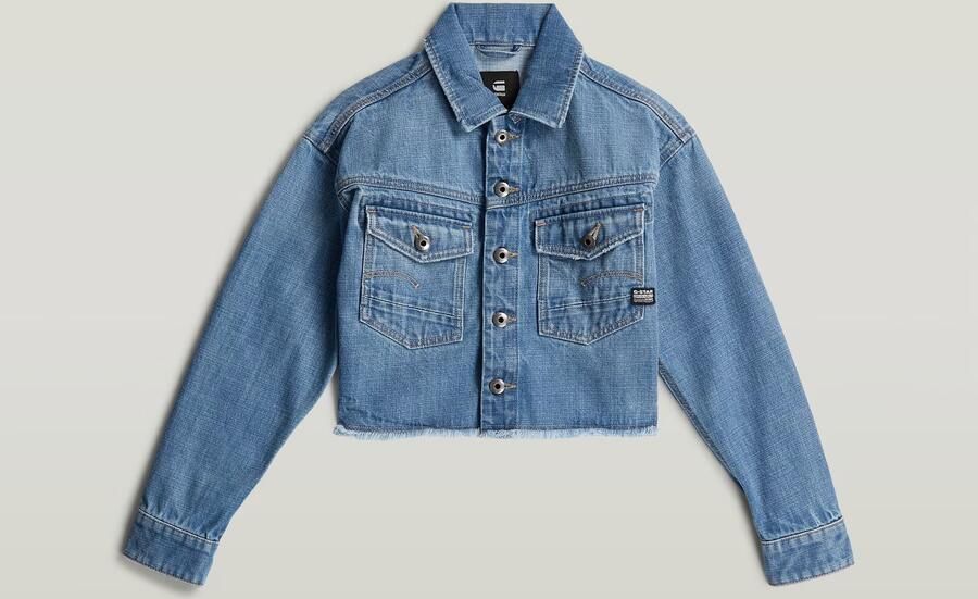 G-Star RAW Cropped Denim Jack voor meisjes Lichtblauw meisjes - Foto 3