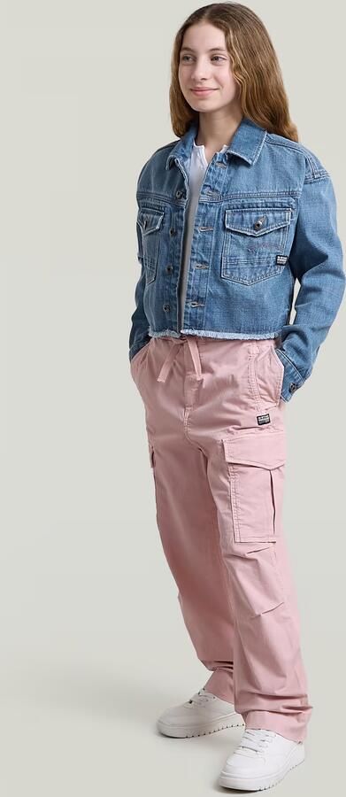 G-Star RAW Cropped Denim Jack voor meisjes Lichtblauw meisjes - Foto 6
