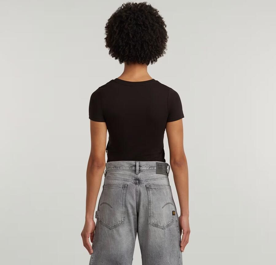 G-Star Raw Top D26446-3310 CROPPED MINI-6484 BLACK - Foto 2