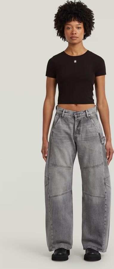 G-Star Raw Top D26446-3310 CROPPED MINI-6484 BLACK - Foto 6