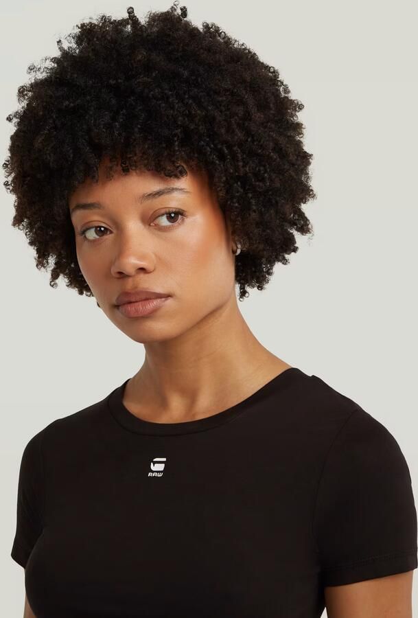 G-Star Raw Top D26446-3310 CROPPED MINI-6484 BLACK - Foto 3