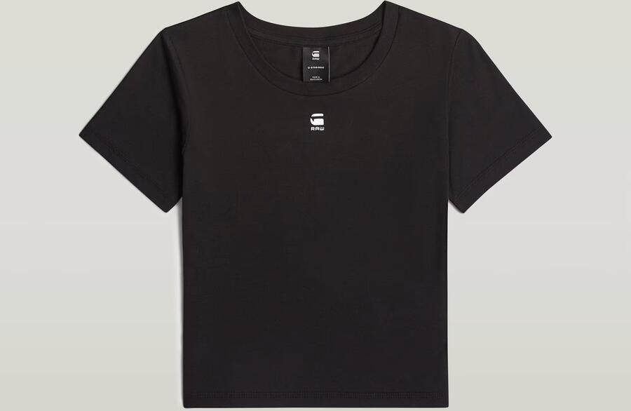 G-Star Raw Top D26446-3310 CROPPED MINI-6484 BLACK - Foto 4