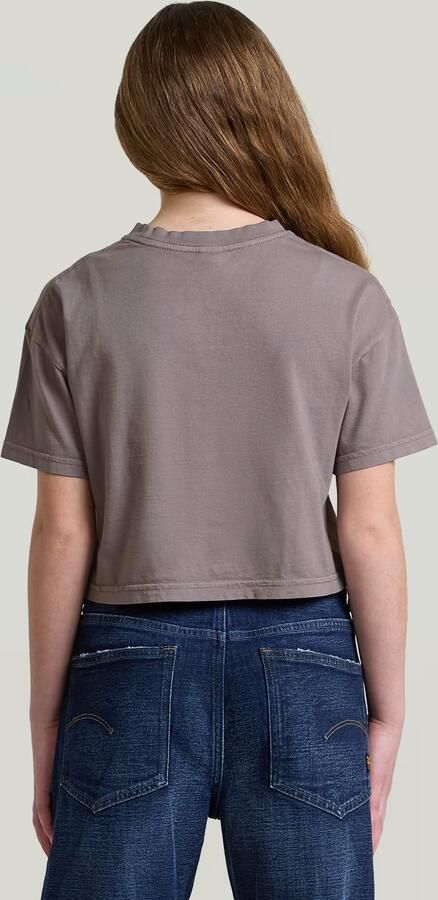 G-Star RAW Cropped Relaxed T-Shirt voor meisjes Grijs meisjes - Foto 6