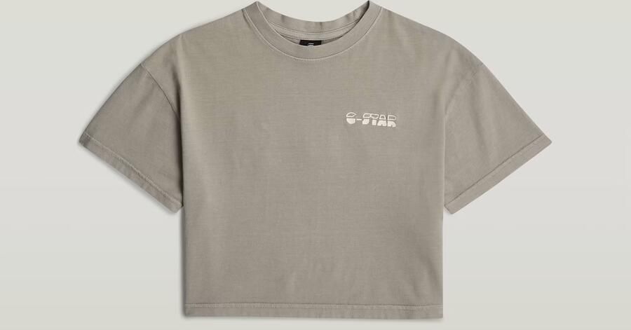 G-Star RAW Cropped Relaxed T-Shirt voor meisjes Grijs meisjes - Foto 7