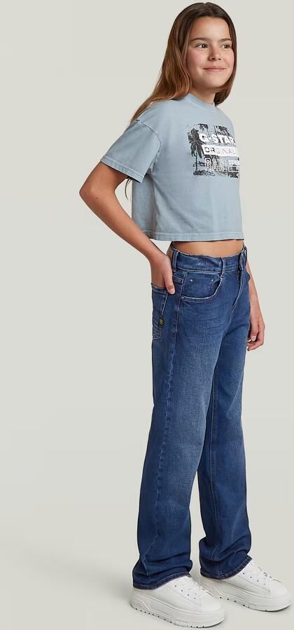 G-Star RAW Cropped Relaxed T-Shirt voor meisjes Lichtblauw meisjes - Foto 5