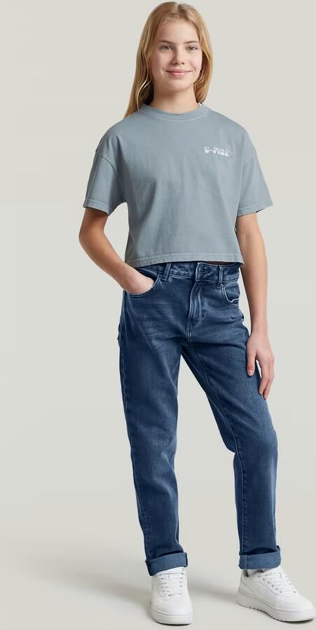 G-Star RAW Cropped Relaxed T-Shirt voor meisjes Lichtblauw meisjes - Foto 4