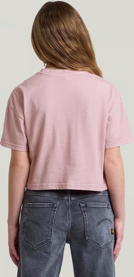 G-Star RAW Cropped Relaxed T-Shirt voor meisjes Roze meisjes - Foto 6