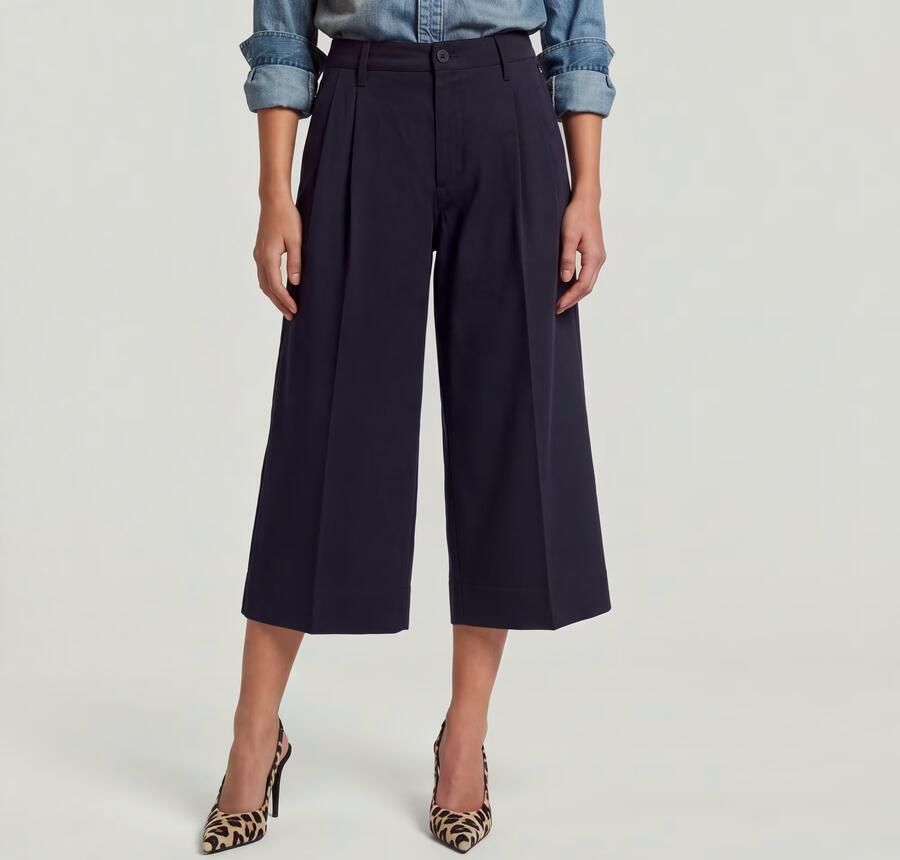 G-Star RAW Culotte Chino Donkerblauw Dames - Foto 5