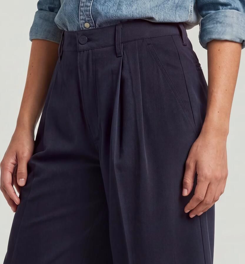 G-Star RAW Culotte Chino Donkerblauw Dames - Foto 6
