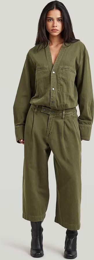 G-Star RAW Culotte Jumpsuit Bruin Dames