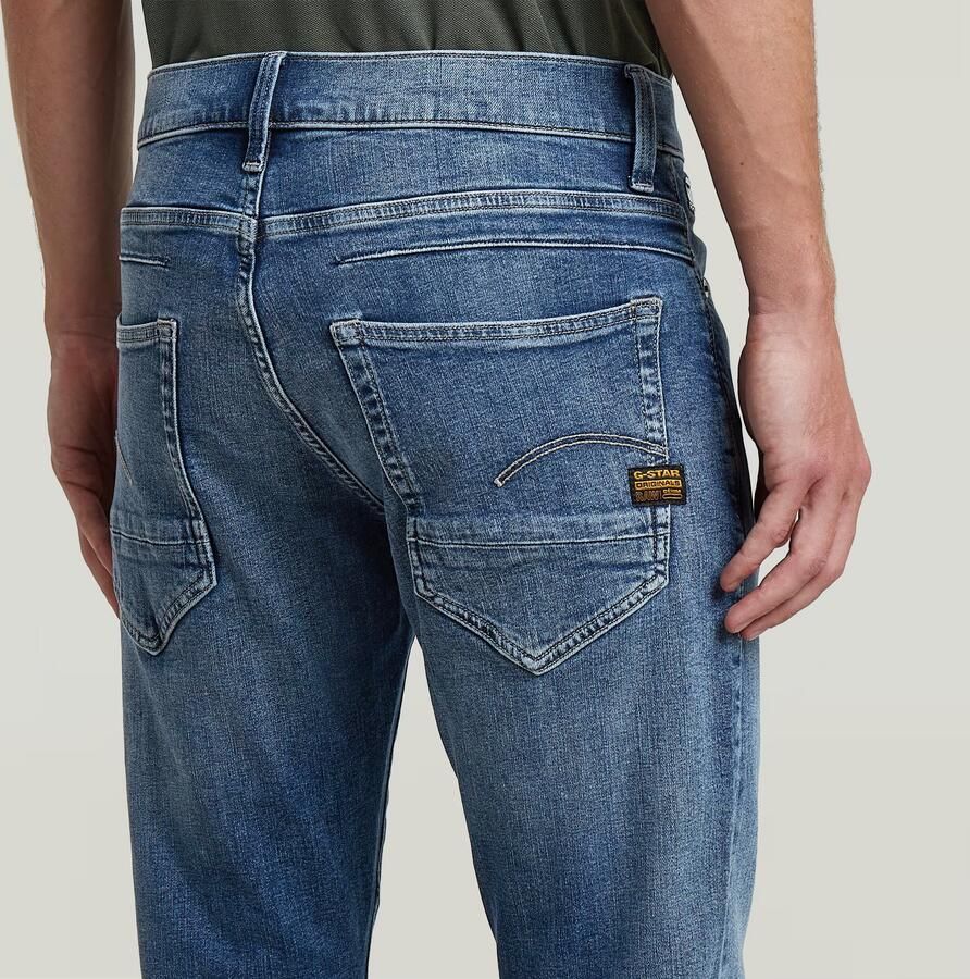 G-Star RAW D-STAQ 5-Pocket Slim Jeans Midden blauw Heren - Foto 4