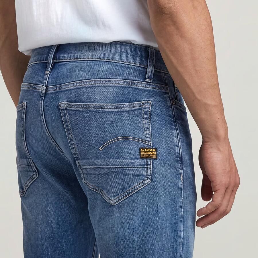 G-Star RAW D-STAQ 5-Pocket Slim Jeans Midden blauw Heren - Foto 4