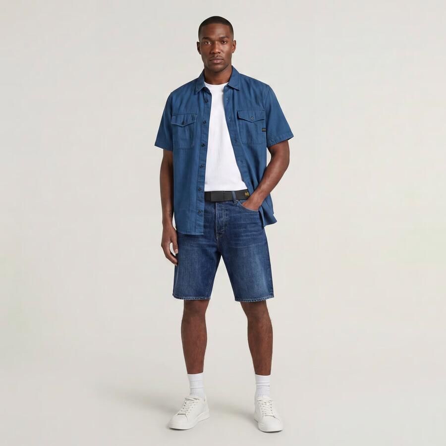 G-Star RAW Dakota Clean Edge Short Donkerblauw Heren - Foto 3